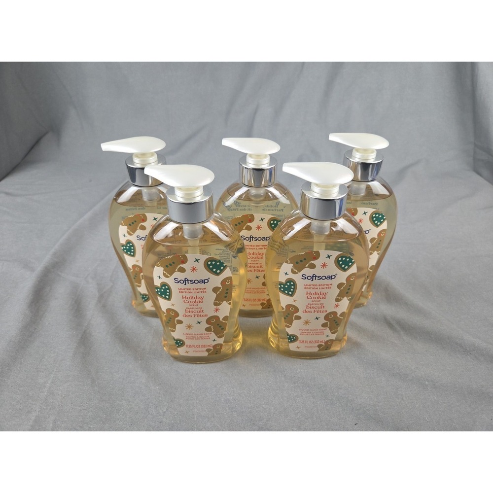 🔥5 pack Softsoap Limited Edition Holiday Cookie Hand Soap - 11.25 oz New In Box